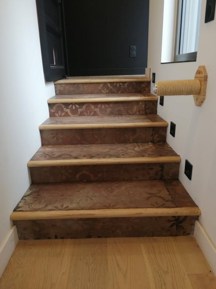 Pose carrelage escalier Armentières